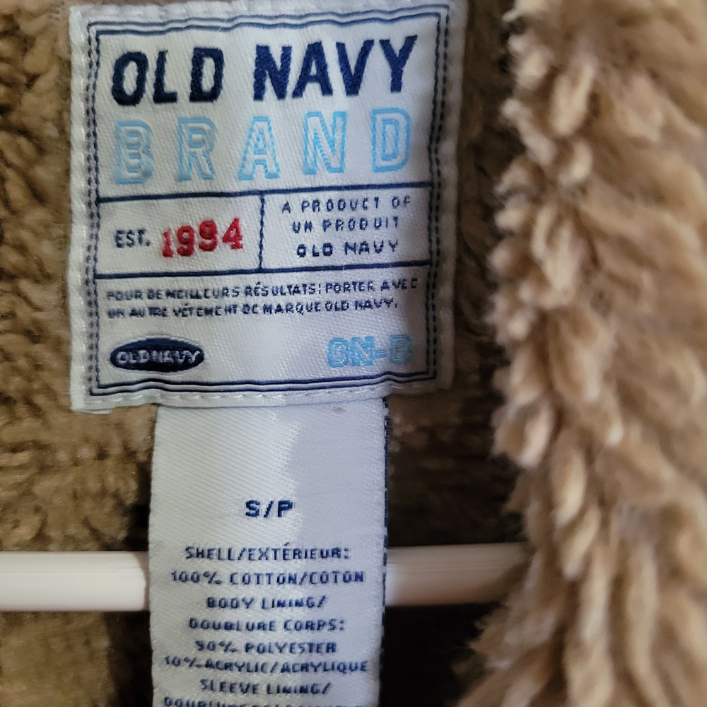 Old Navy Women's Blue Denim Sherpa Jacket - Picture 7 of 7